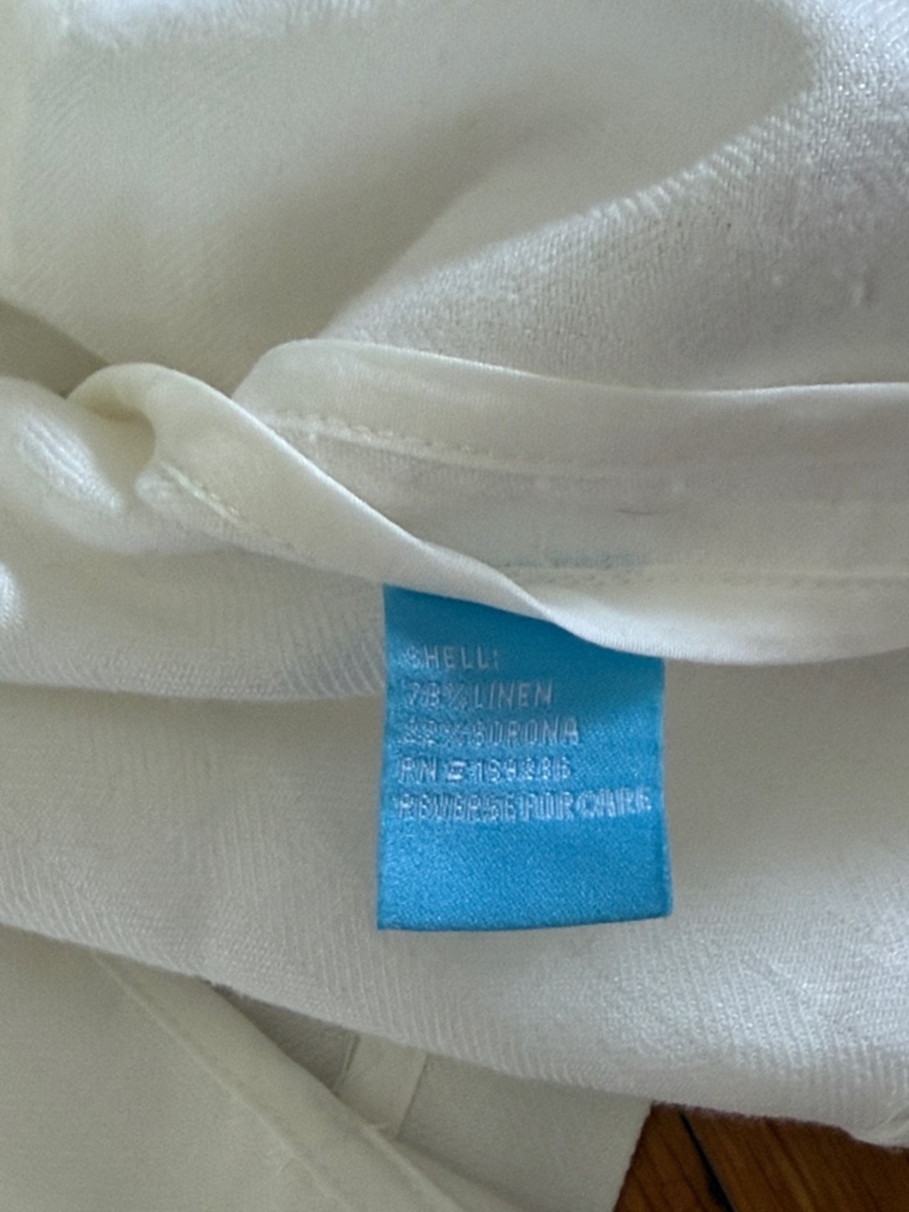 J. McLaughlin White Linen-Blend Two-Button Blazer jacket size Small Resortwear - Picture 5 of 5